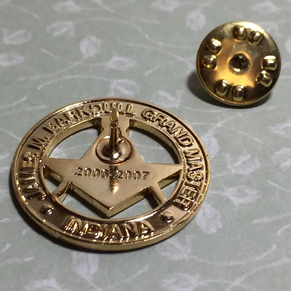 Vintage Freemasons Enameled Tie Lapel Pin Indiana